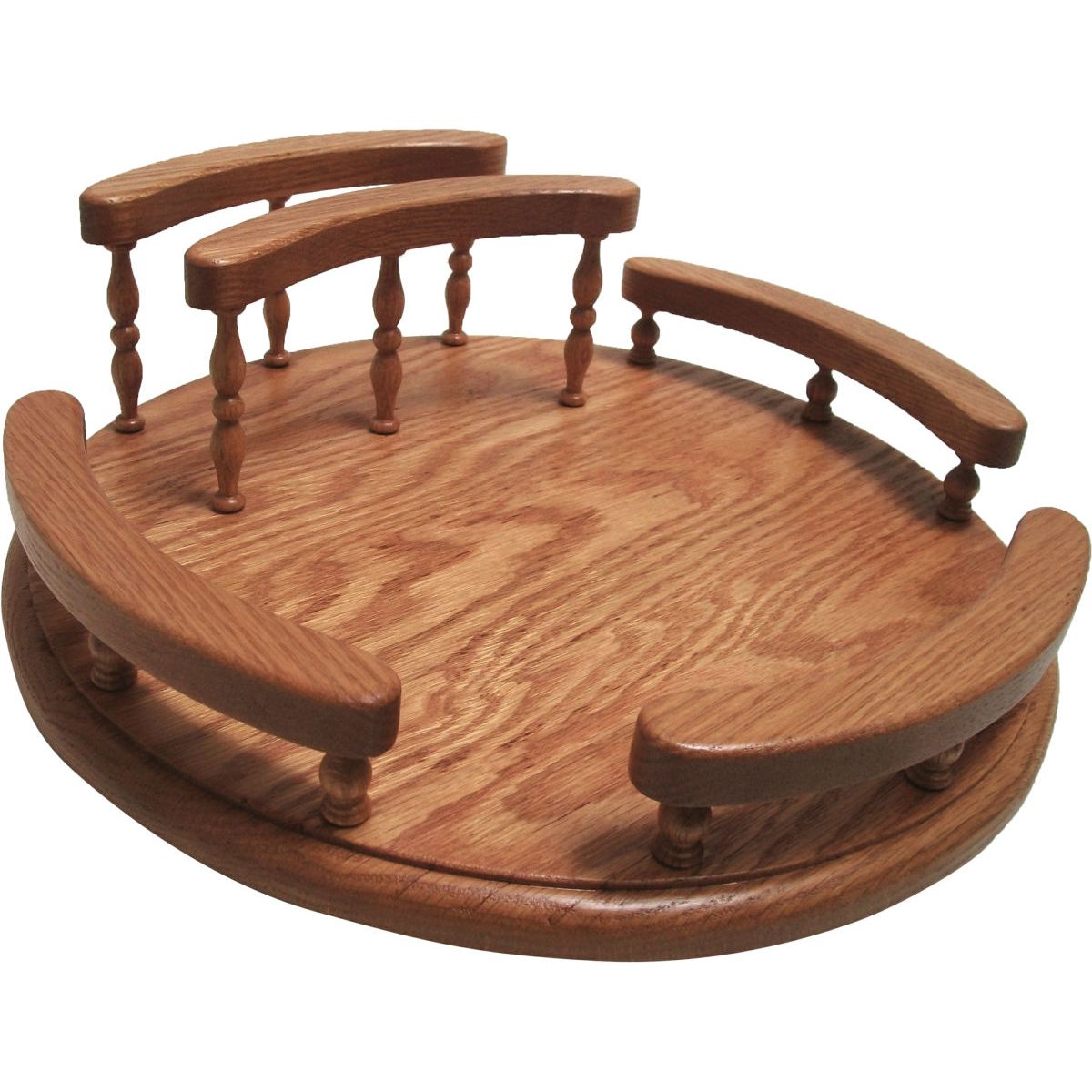 Round Lazy Susan With Napkin Holder On Side