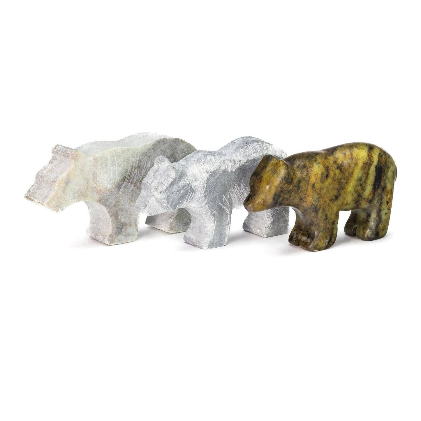 Bear Soapstone Carving and Whittling—DIY Arts and Craft Kit.