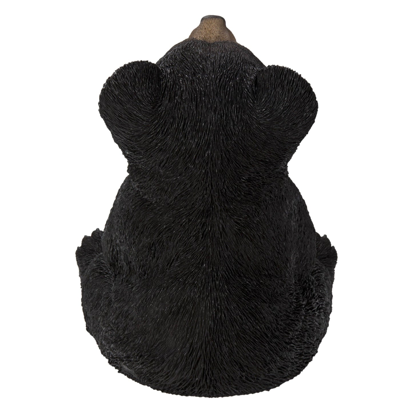 Black Bear Cub Figurine, Sitting with Head Up