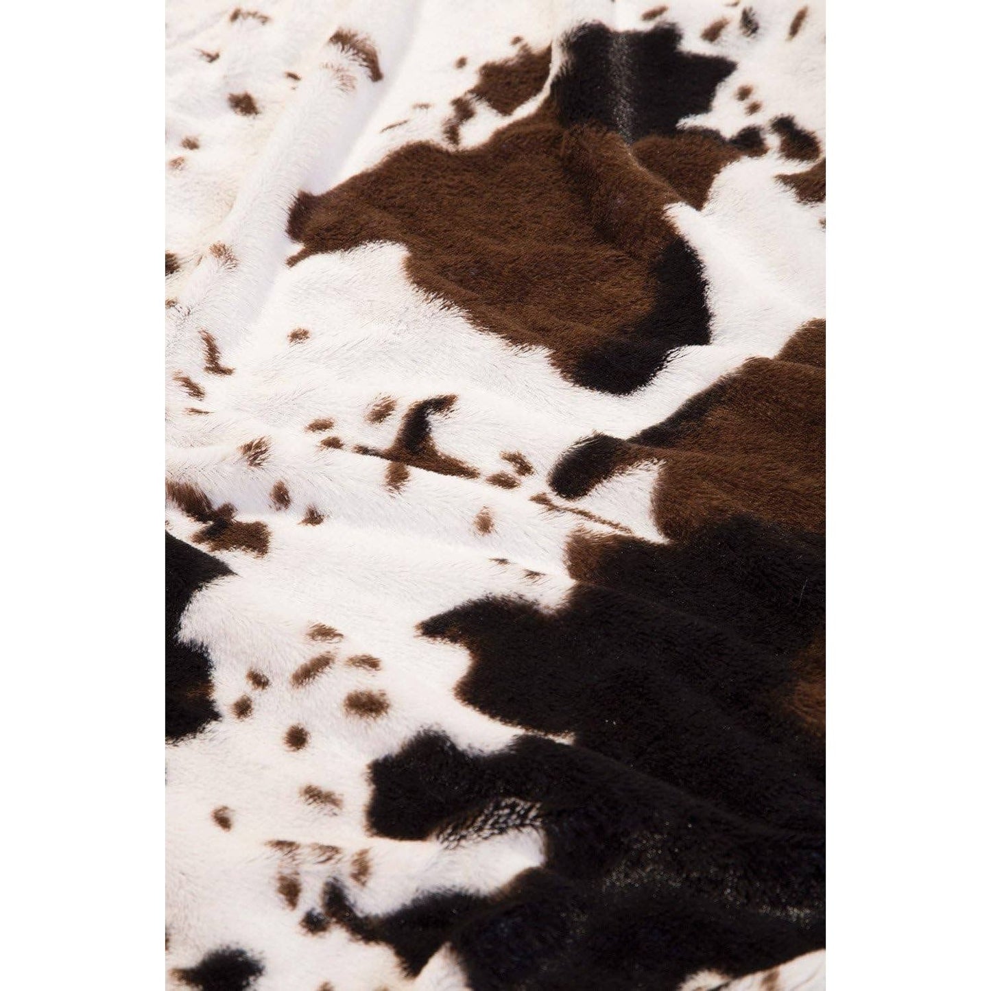Cowhide Faux Fur Throw Blanket