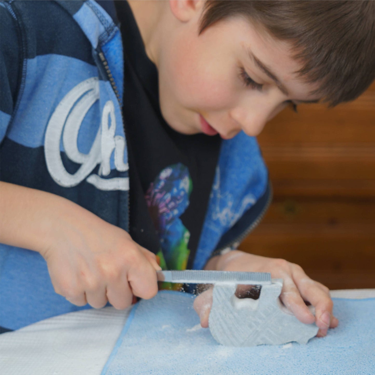 Bear Soapstone Carving and Whittling—DIY Arts and Craft Kit.