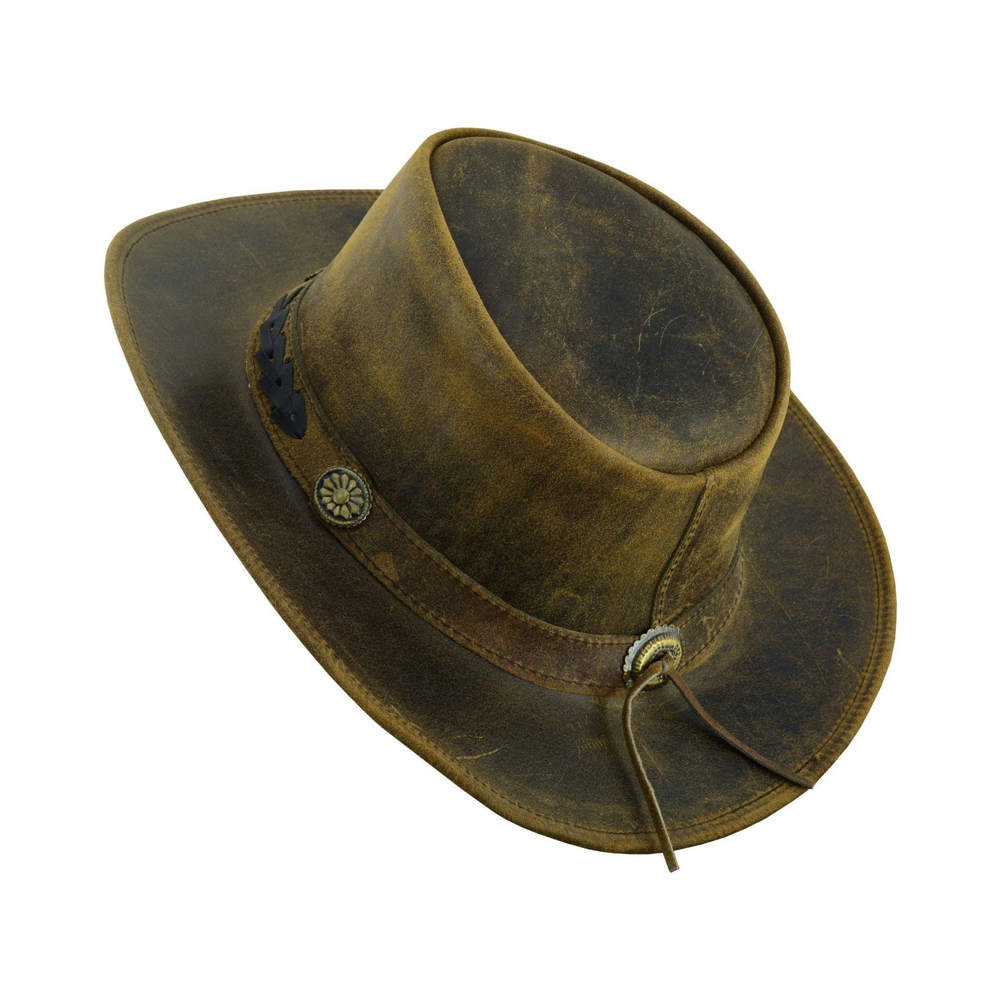 Sahara Leather Hats Western Style for Men and Women shapeabl