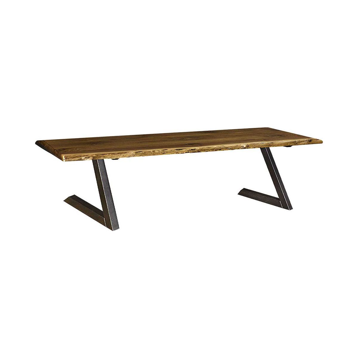 Live Edge Bench with Z Base