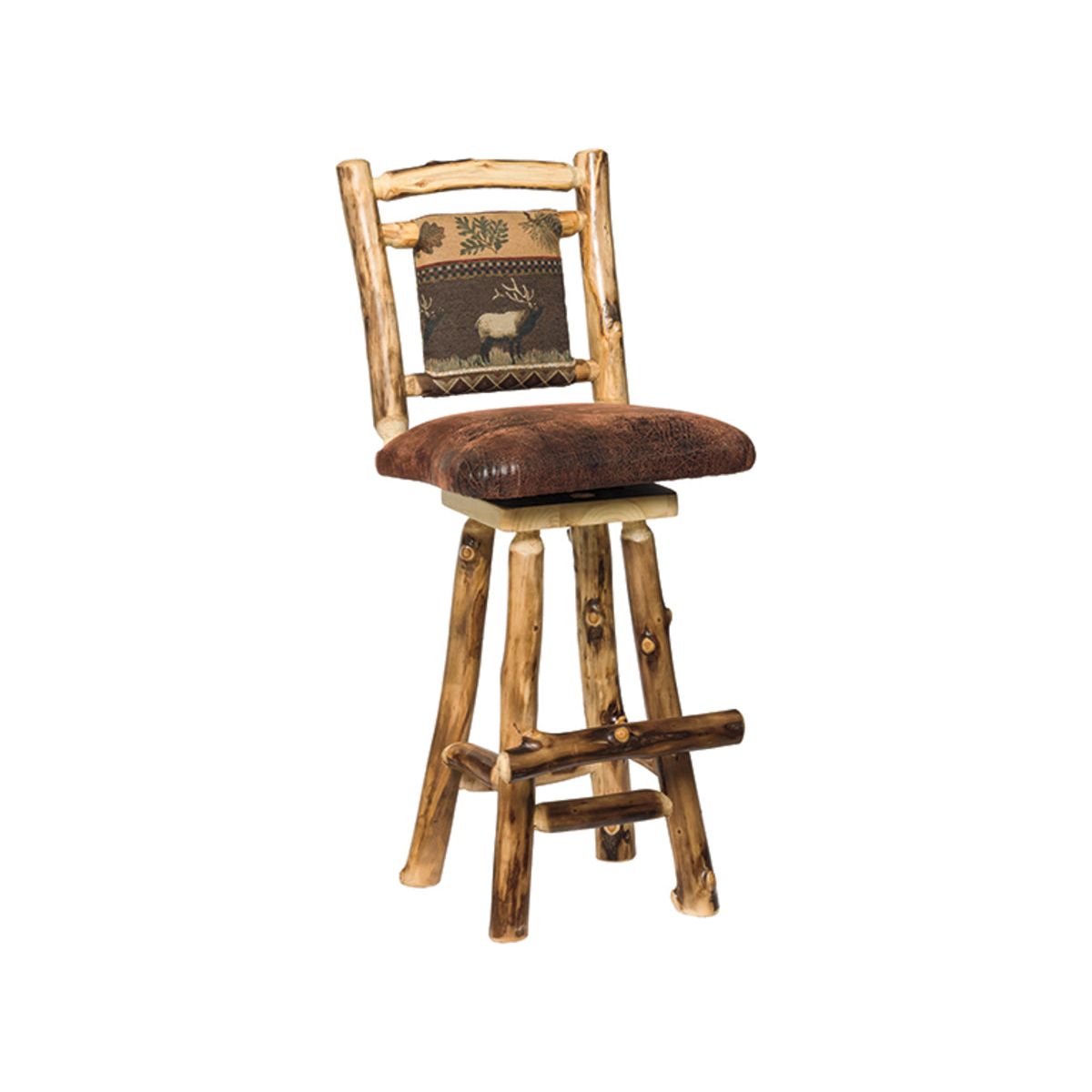 Colorado Aspen Padded Back & Seat Barstool