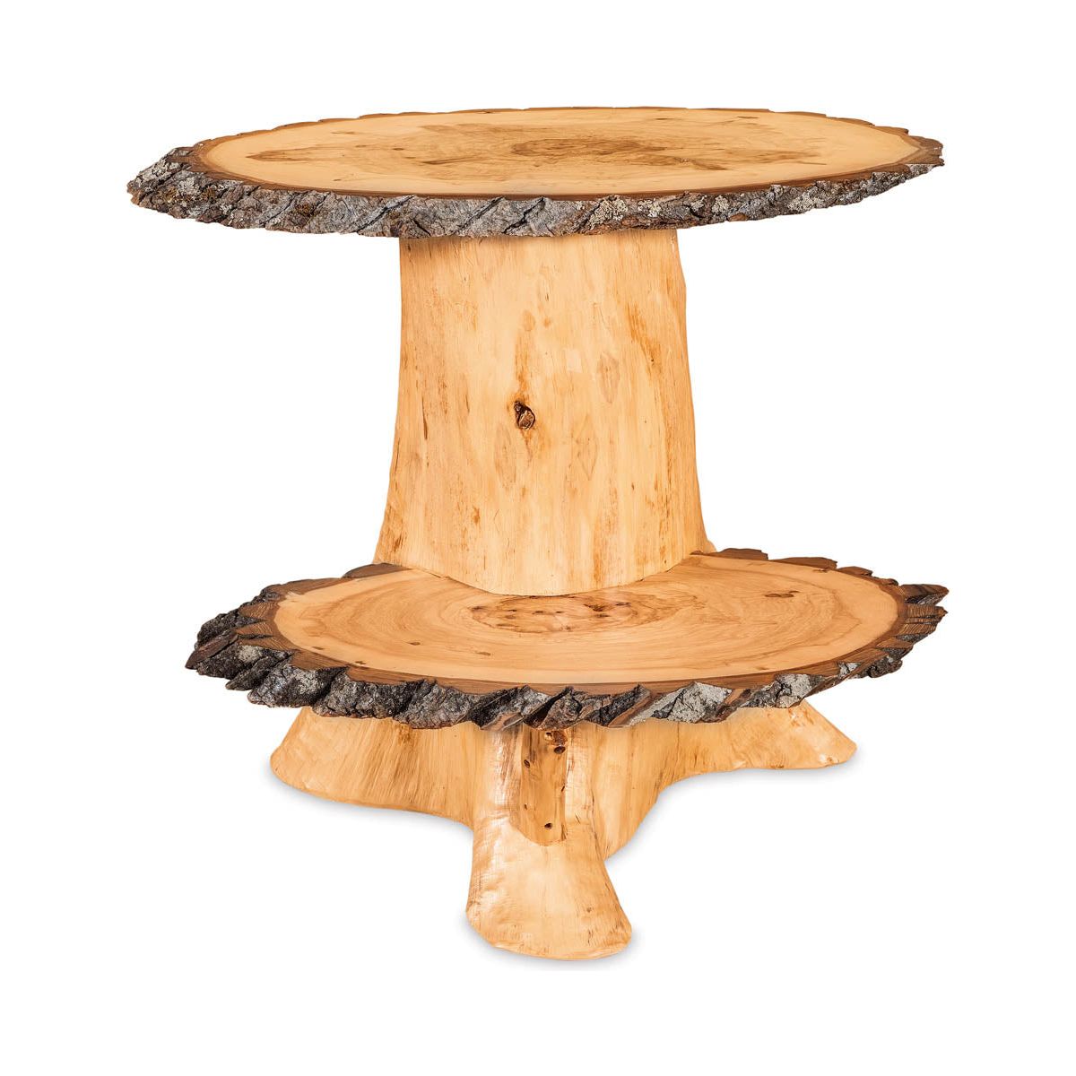 Double Slab Stump End Table FS