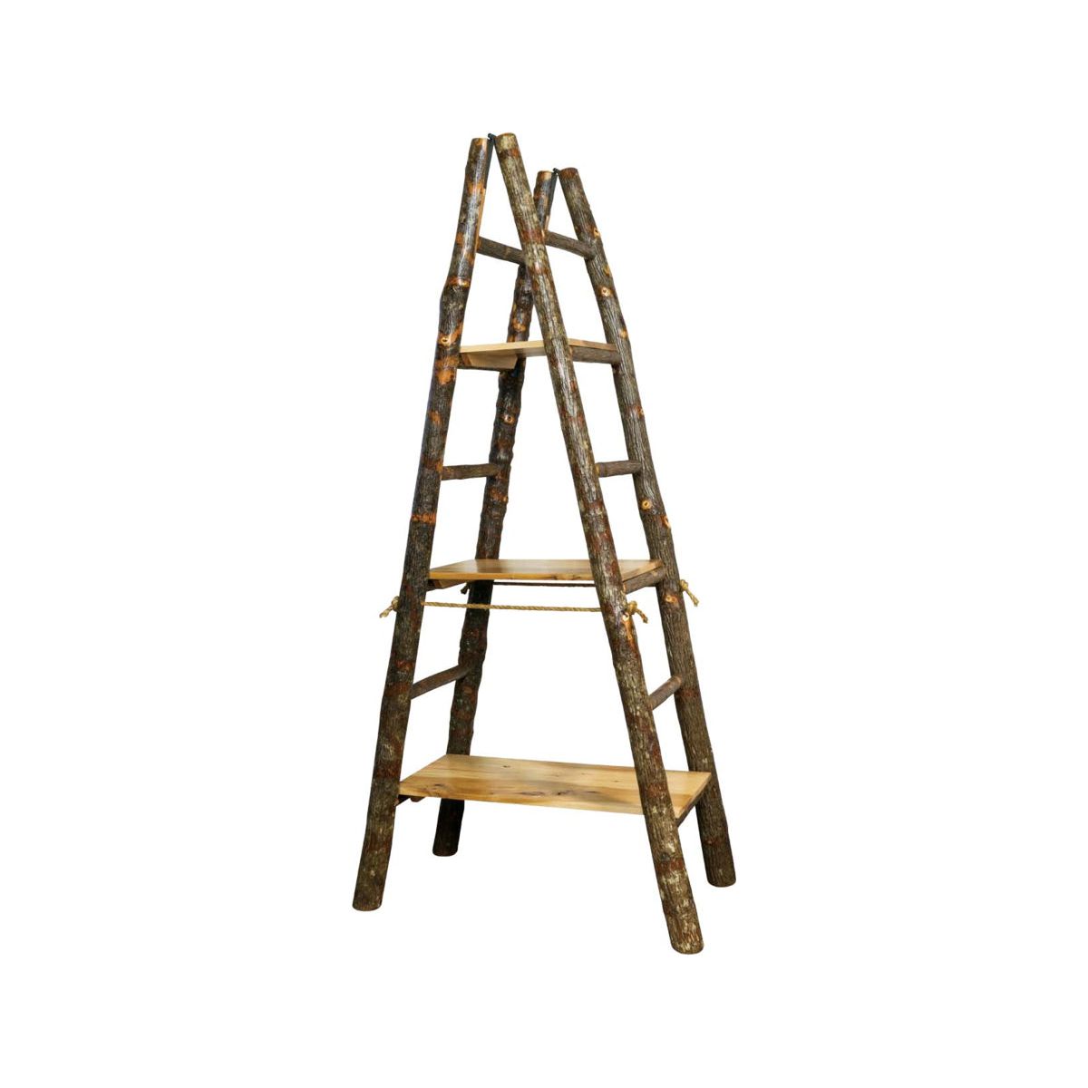 Showcase Ladder With 3 Solid Shelves