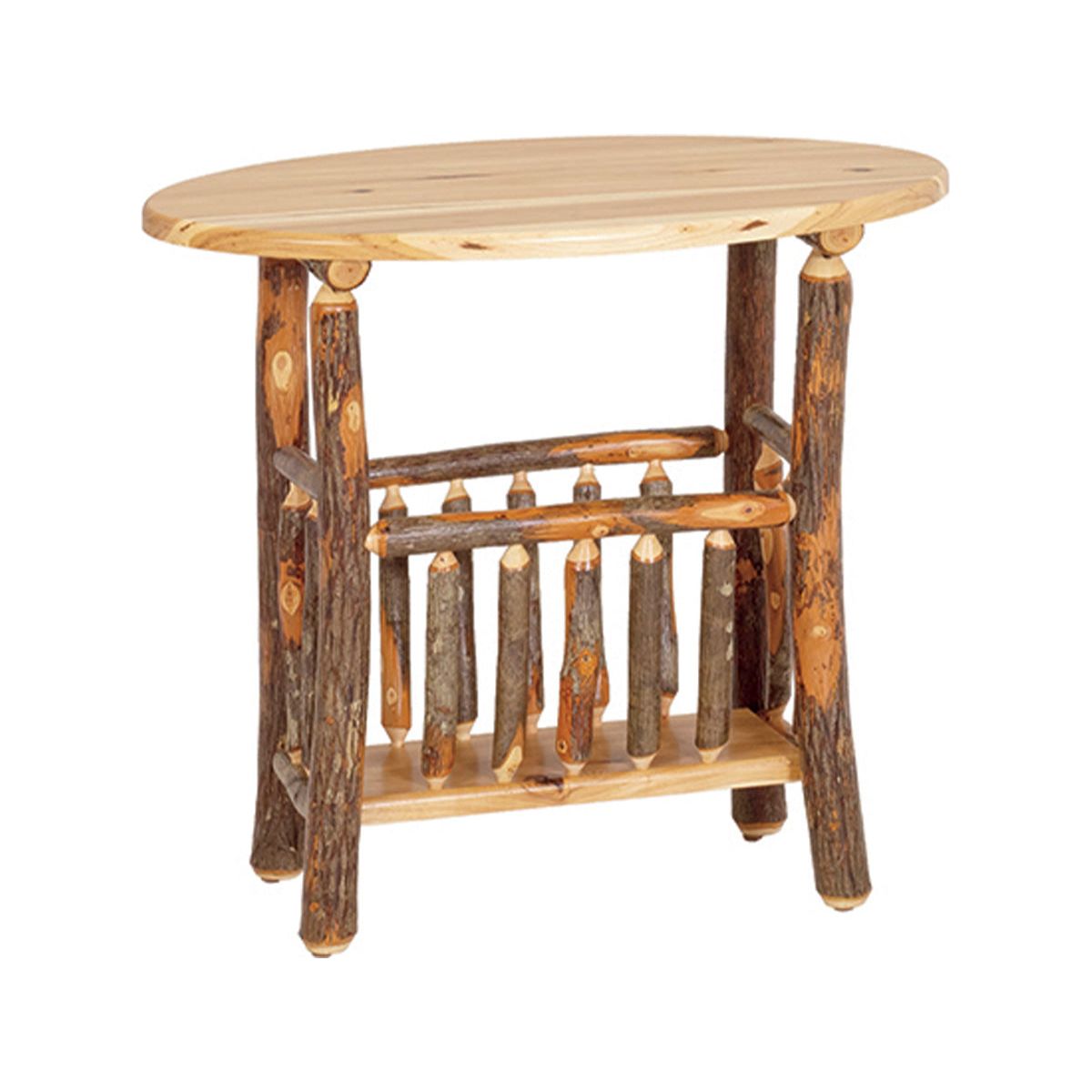 Oval Magazine End Table