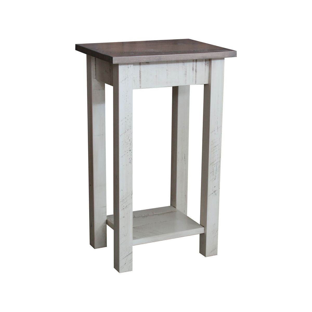 Painted Buckeye Chair Side Table