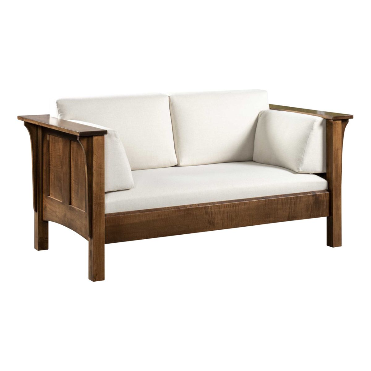 Shaker High Back Love Seat