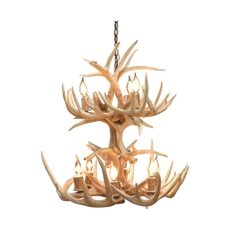 Deer Antler 2 Tier Chandelier