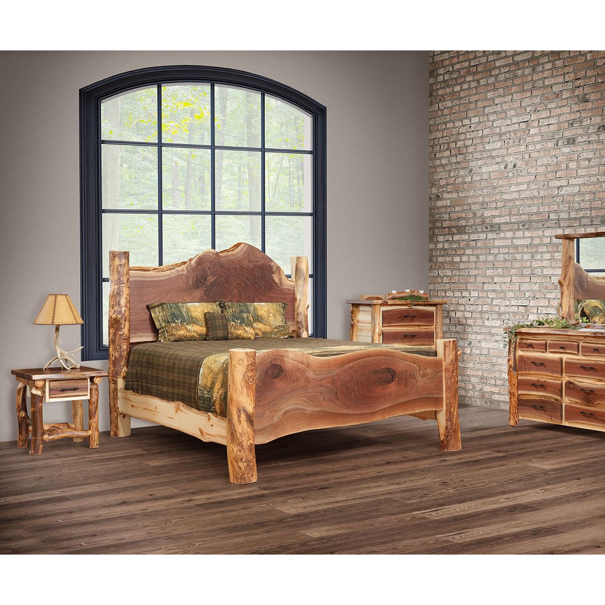 Aspen/Walnut 5 Drawer Chest