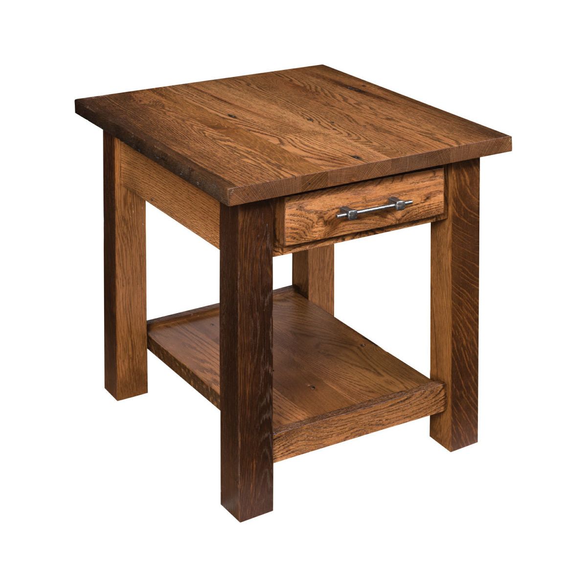 Reclaimed Barn Wood End Table