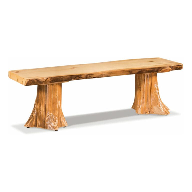 Aspen Dining Bench with Stumps FS