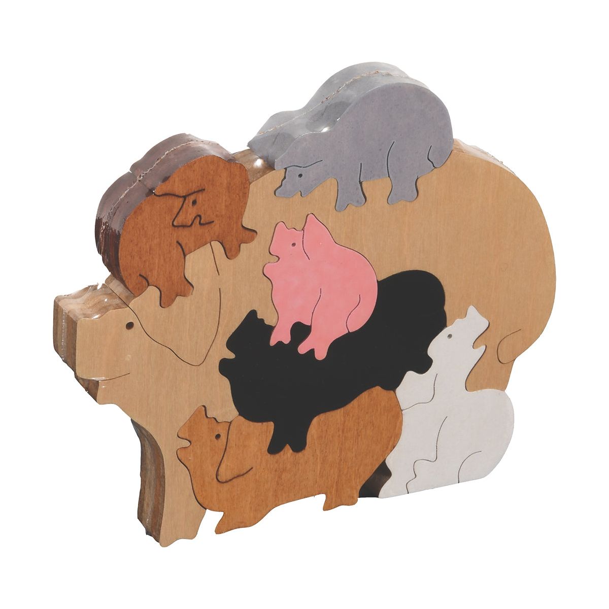Pile of Pigs Scroll Saw Puzzle