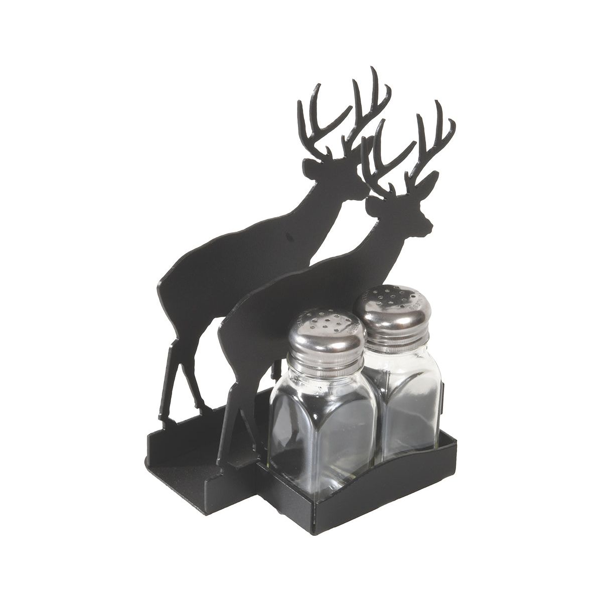 Deer Metal Napkin Holder With Salt & Pepper Shakers