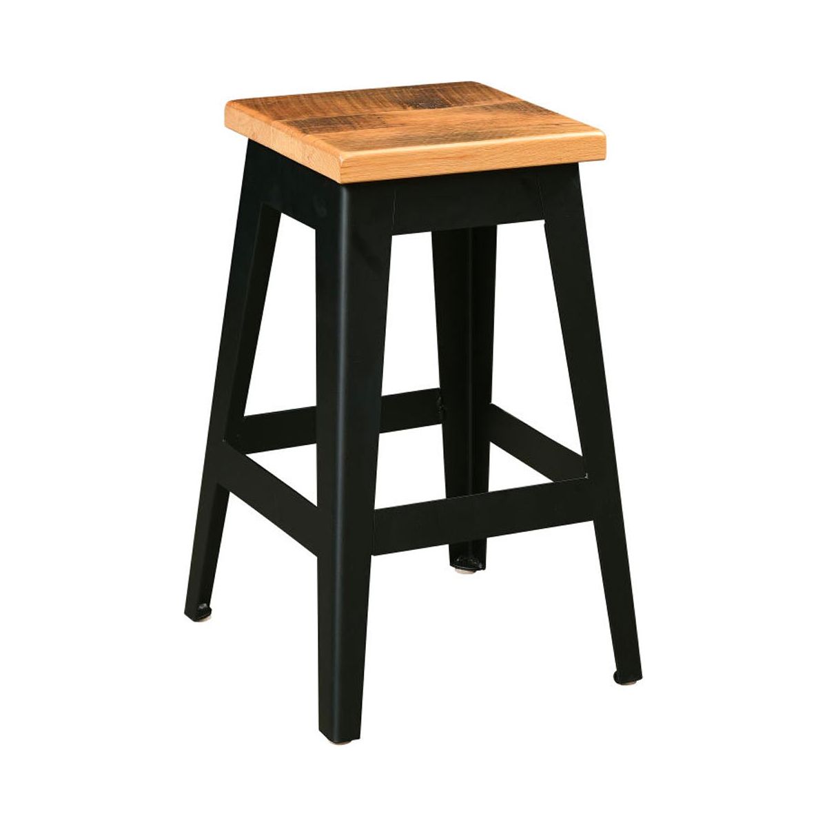 Newport Bar Stool with Black Metal Base