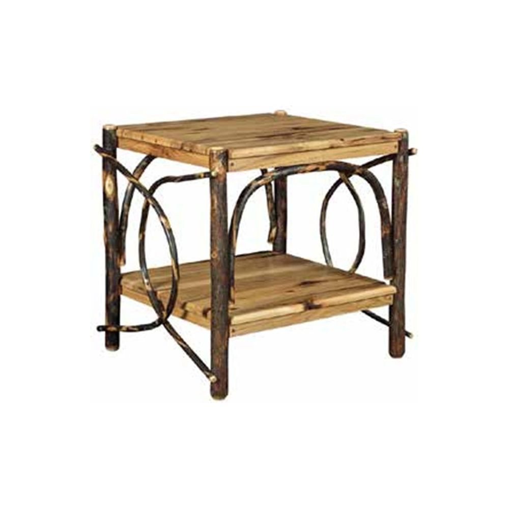 End Table Solid Top & Shelf