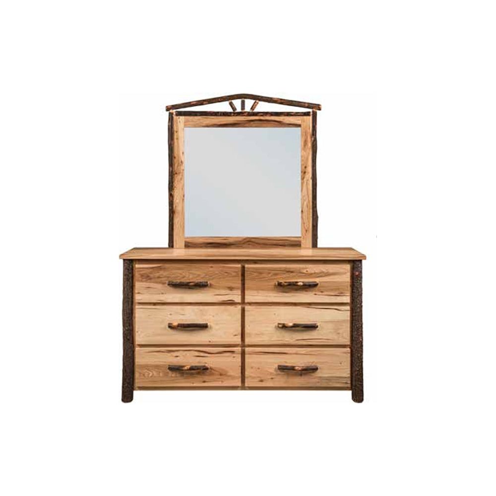 Hickory 6-Drawer Dresser
