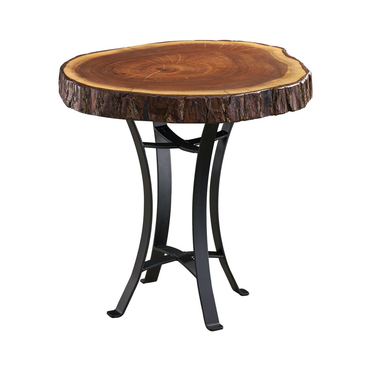 Walnut Round End Table