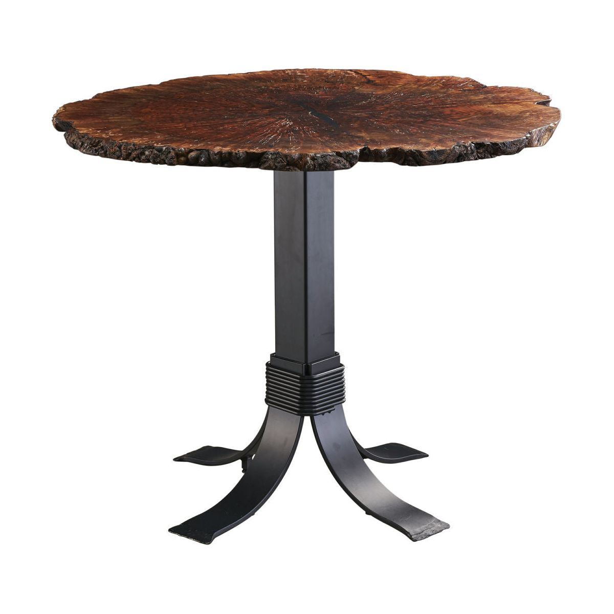 Walnut Burl 36" Bar Table
