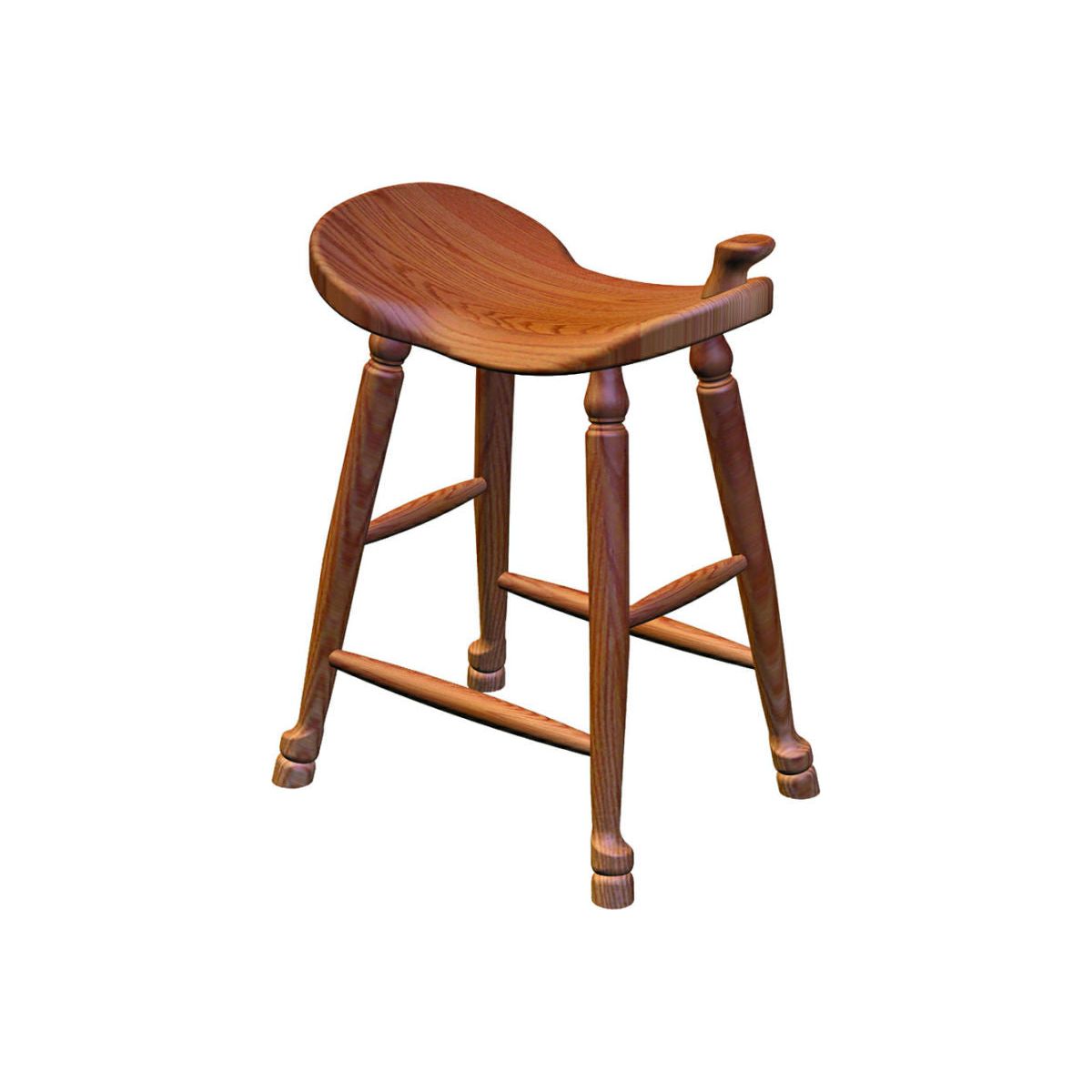24" Western Saddle Bar Stool