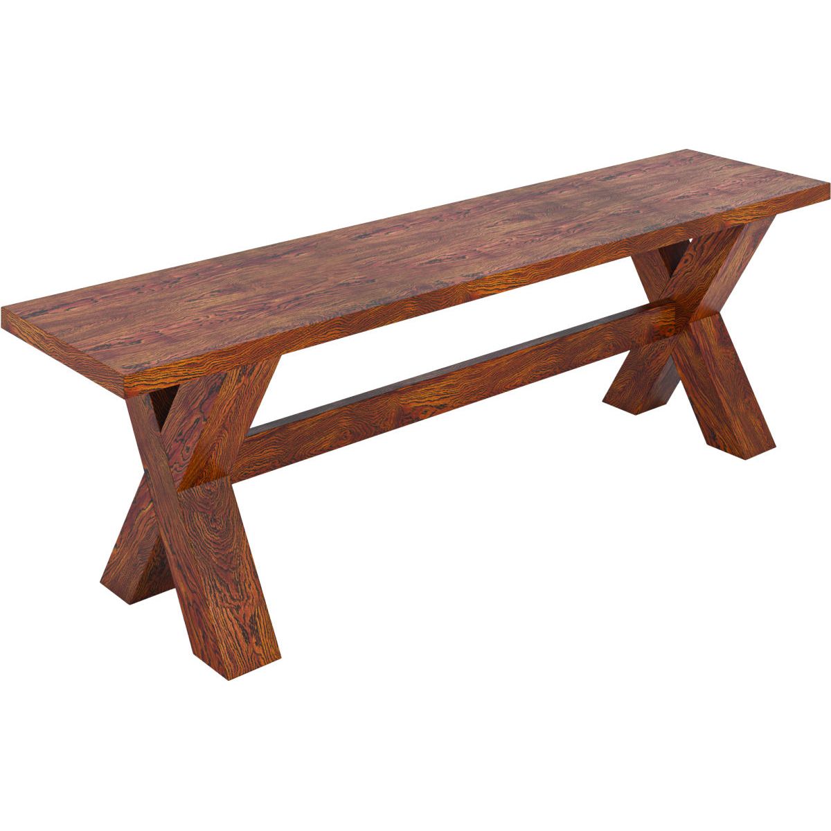 Wooden X Bench