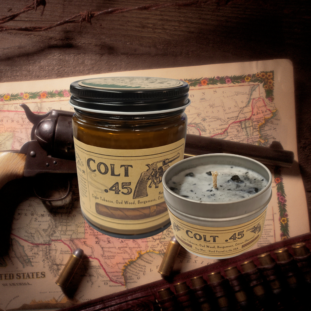Colt .45 Themed - USA MADE - Soy Wax Candles