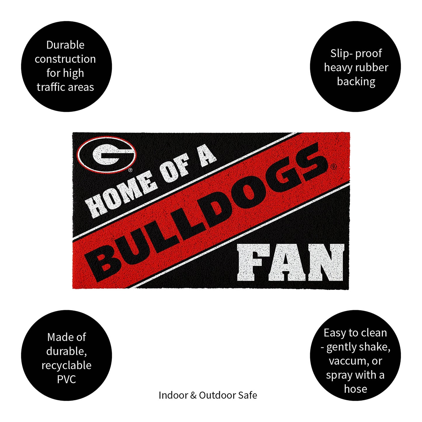 University of Georgia, PVC Mat COLOR, Home of a Fan