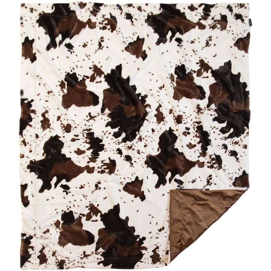 Cowhide Faux Fur Throw Blanket