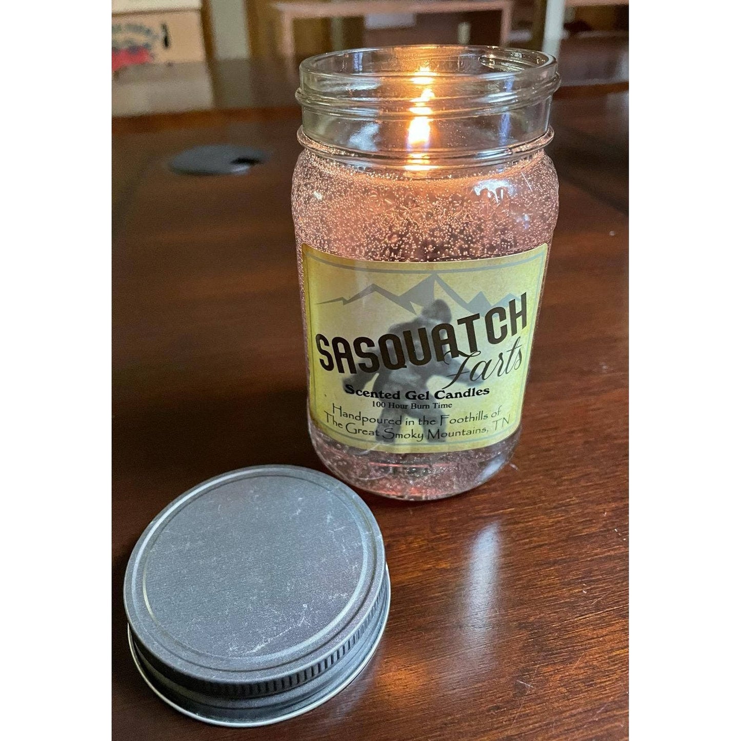 Sasquatch gel candle 100 hour burn time