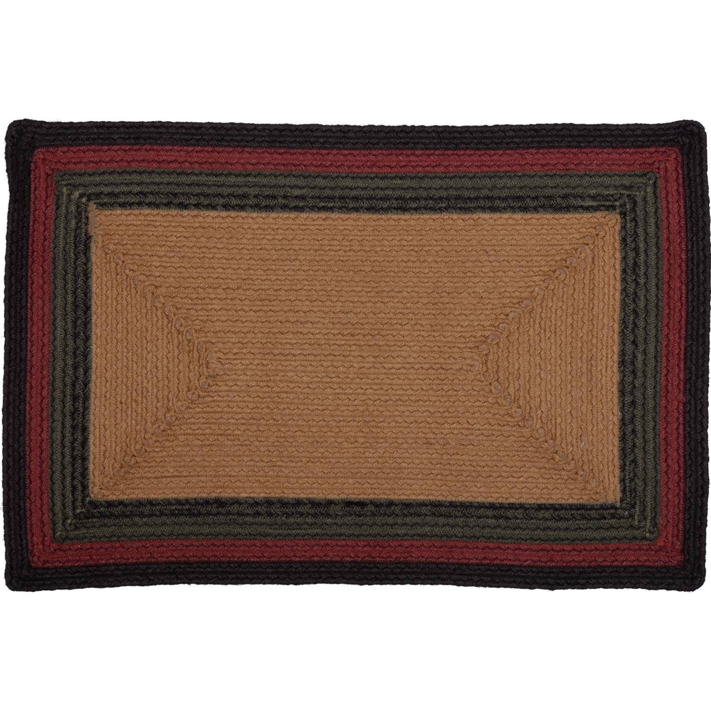 Wyatt Stenciled Bear Jute Rug Rect Welcome to Our Den 20x30