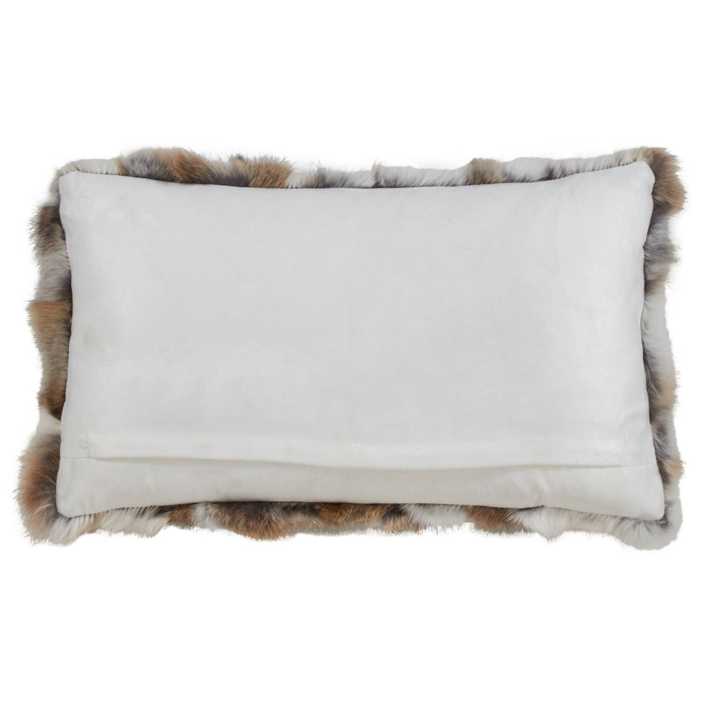 Rabbit Fur Pillow - Poly Filled