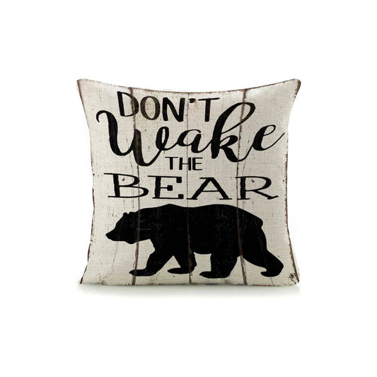 Don'T Wake Bear Pillow -- 18*18 In