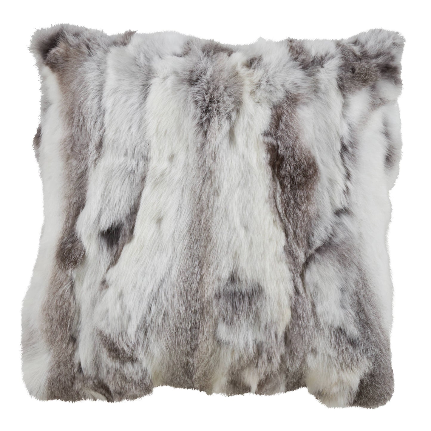 Rabbit Fur Pillow - Poly Filled