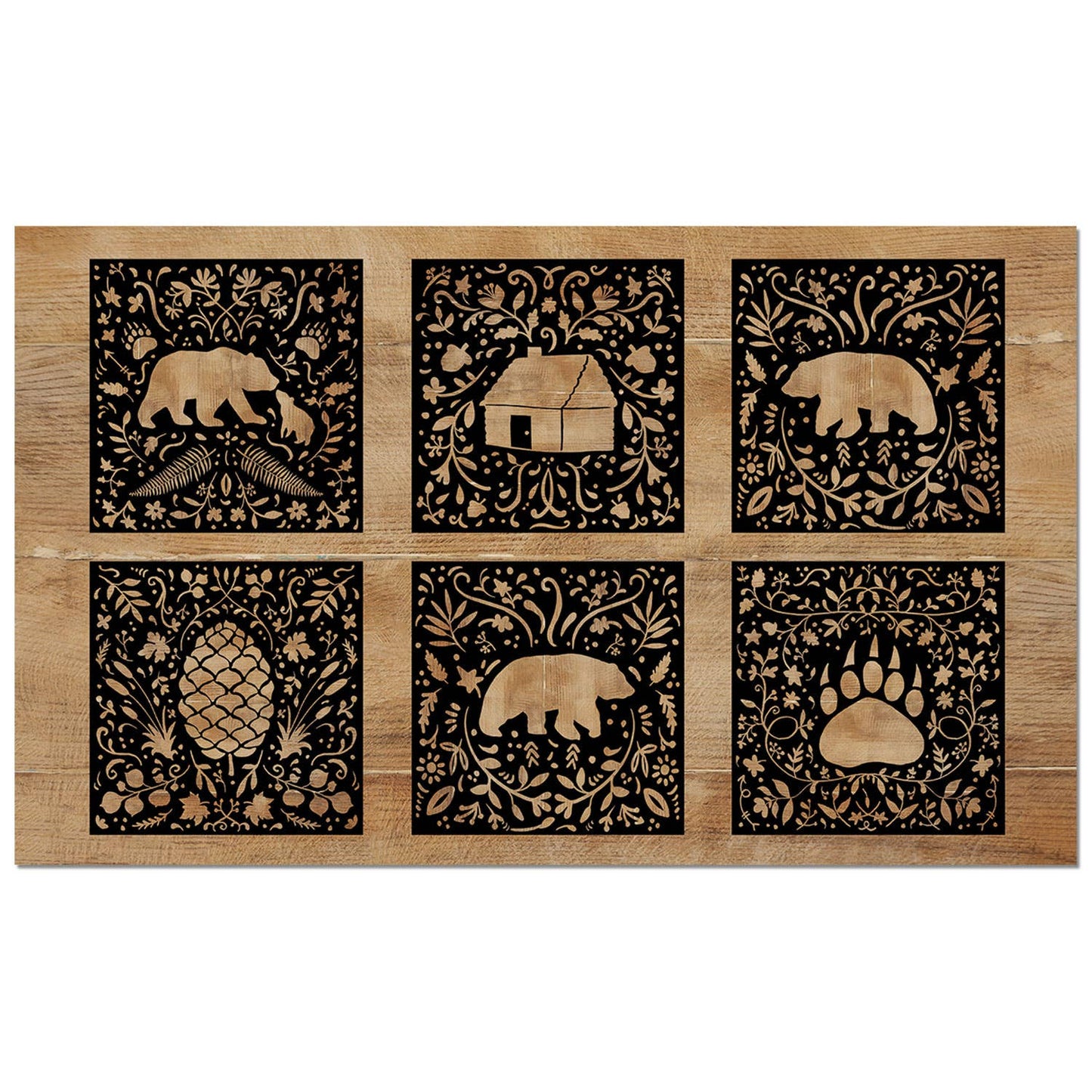 "Crafted Cabin" Indoor/Outdoor Entryway Floor Mat