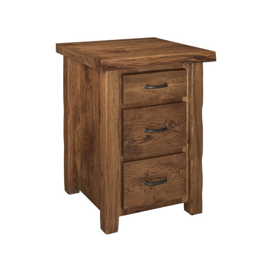 Cross Lake Live Edge 3 Drawer Night Stand
