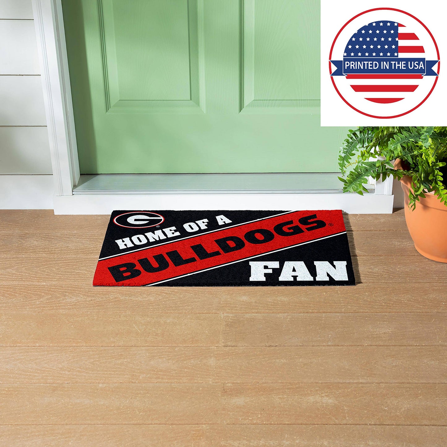 University of Georgia, PVC Mat COLOR, Home of a Fan