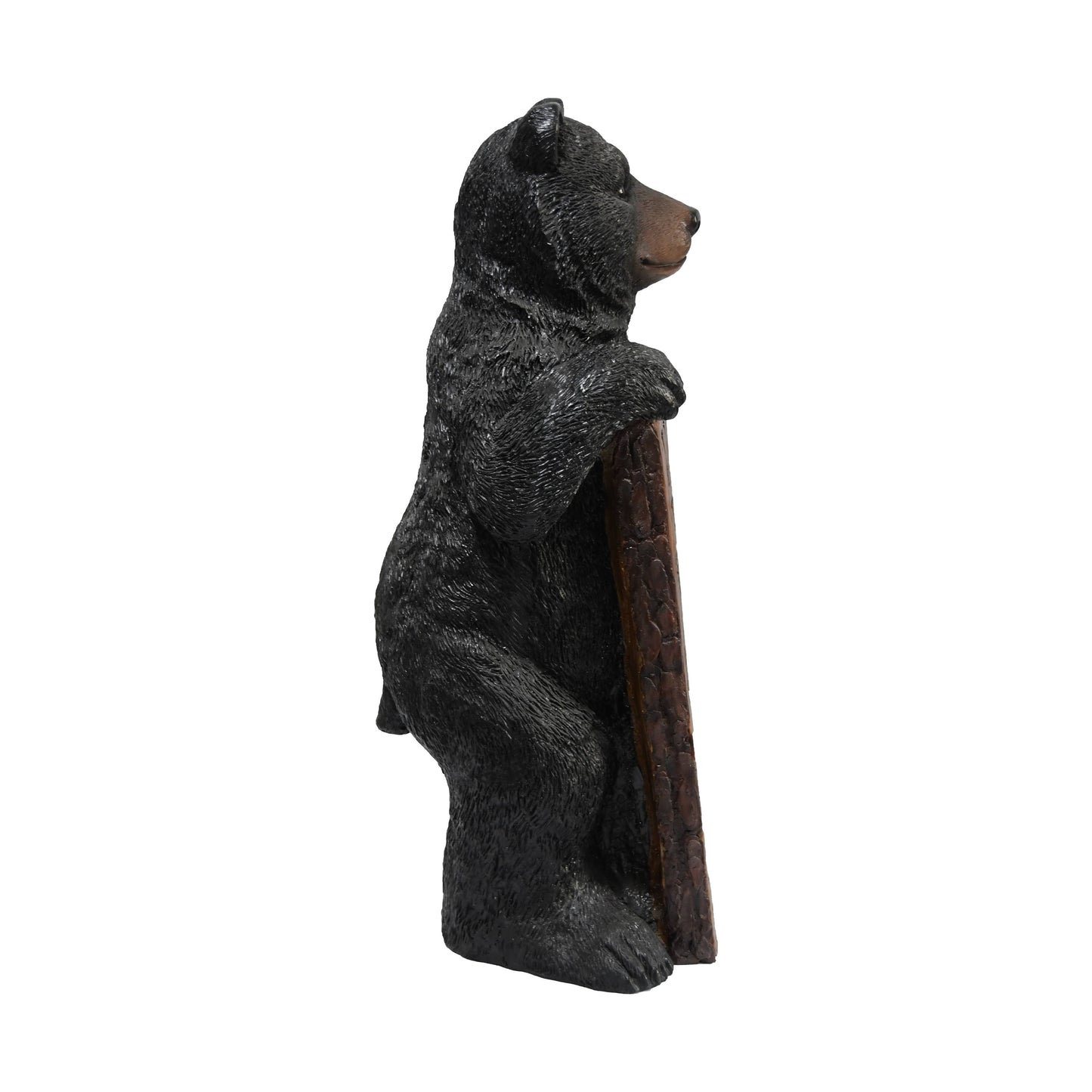 Standing Black Bear with Heartwarming Welcome Sign