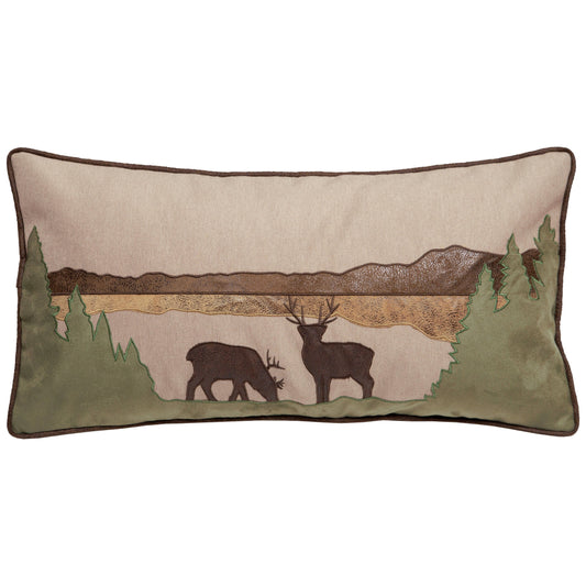 Deer Scene Pillow