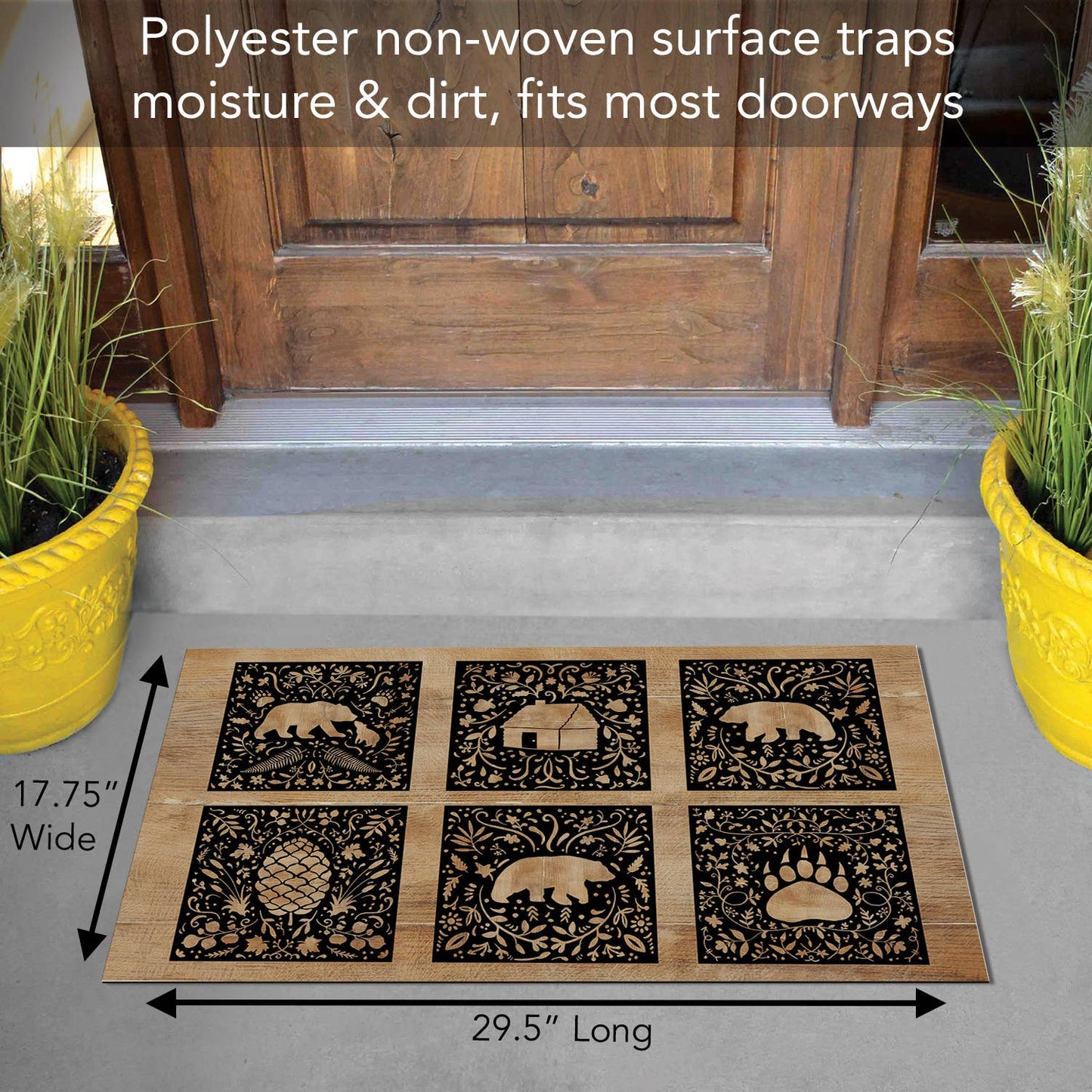 "Crafted Cabin" Indoor/Outdoor Entryway Floor Mat