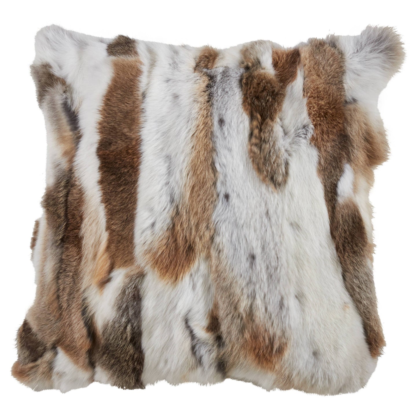 Rabbit Fur Pillow - Poly Filled