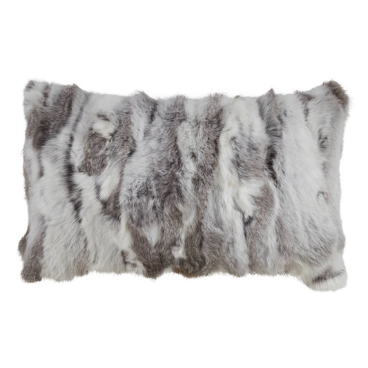 Rabbit Fur Pillow - Poly Filled