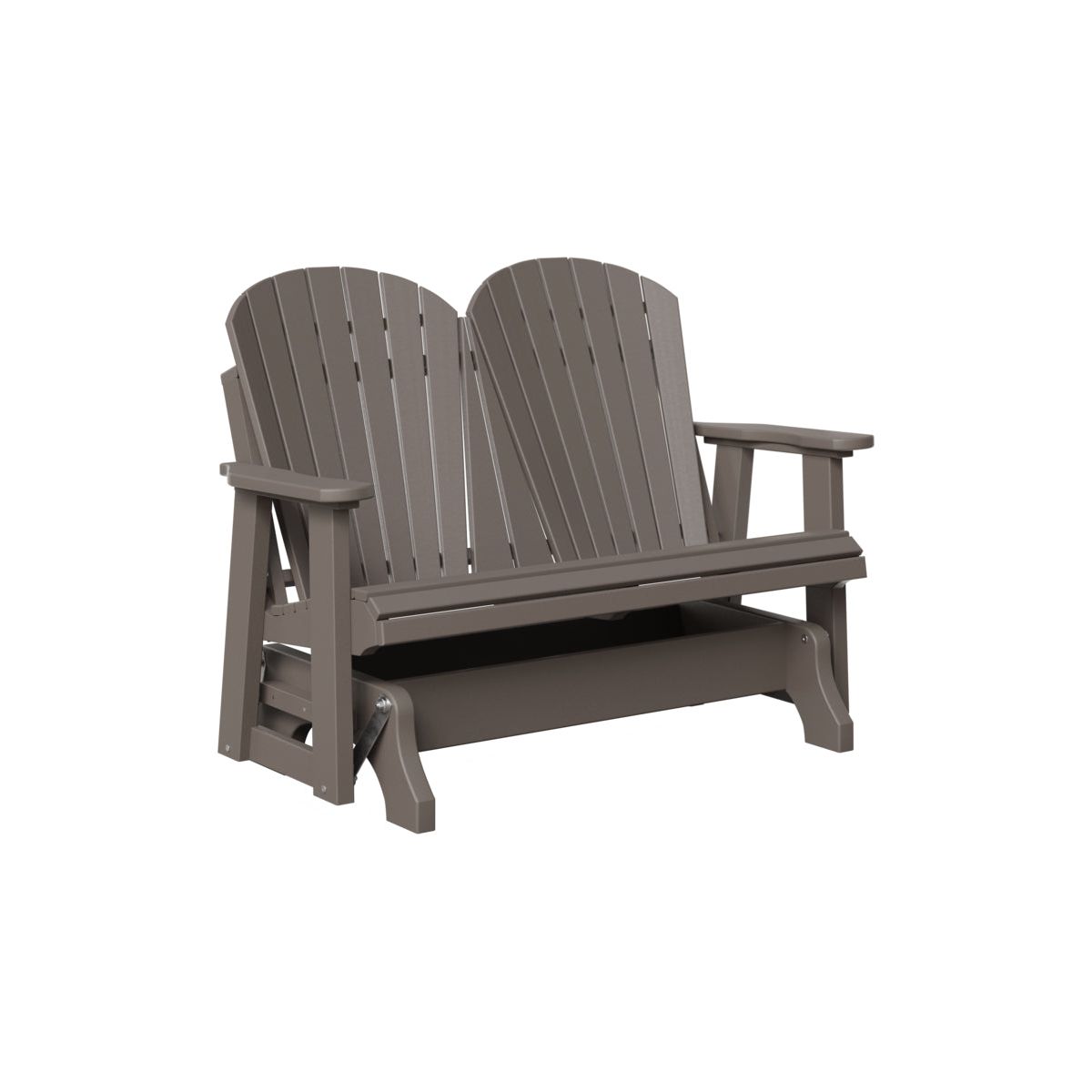 4' Polywood Double Adirondack Glider