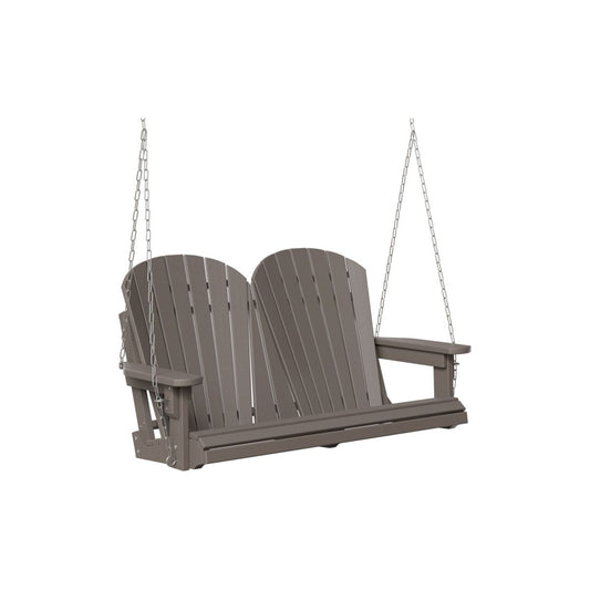 Fan Back Polywood Double Swing