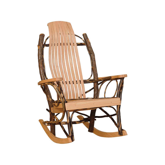 9 Slat Hickory Rocker