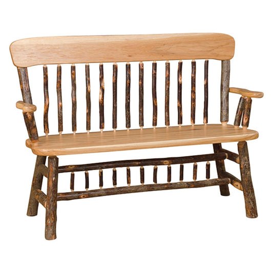 Panel Back Deacon Bench