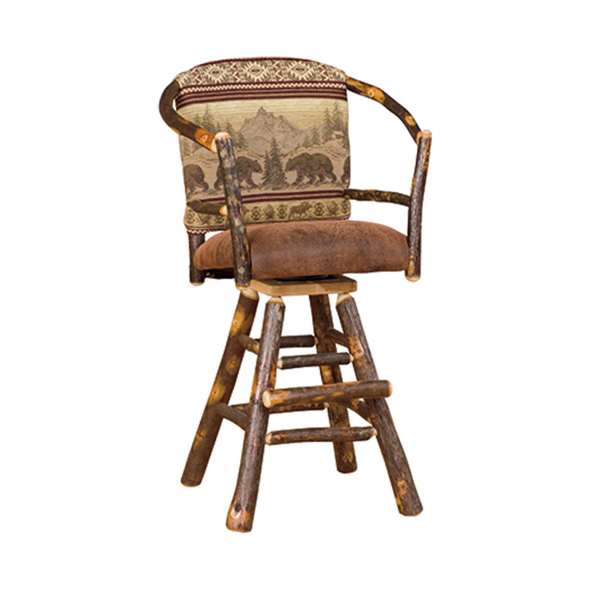 Hoop Swivel Barstool