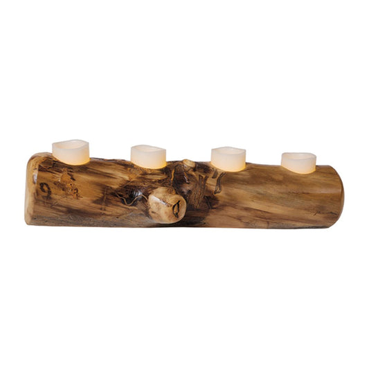 Colorado Aspen Log Candle Holder