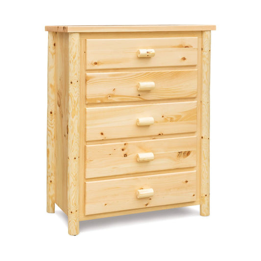 Plain Pine 5 Drawer Chest FS