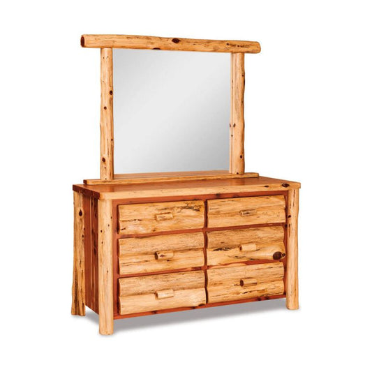 Red Cedar 6 Drawer Dresser with mirror FS